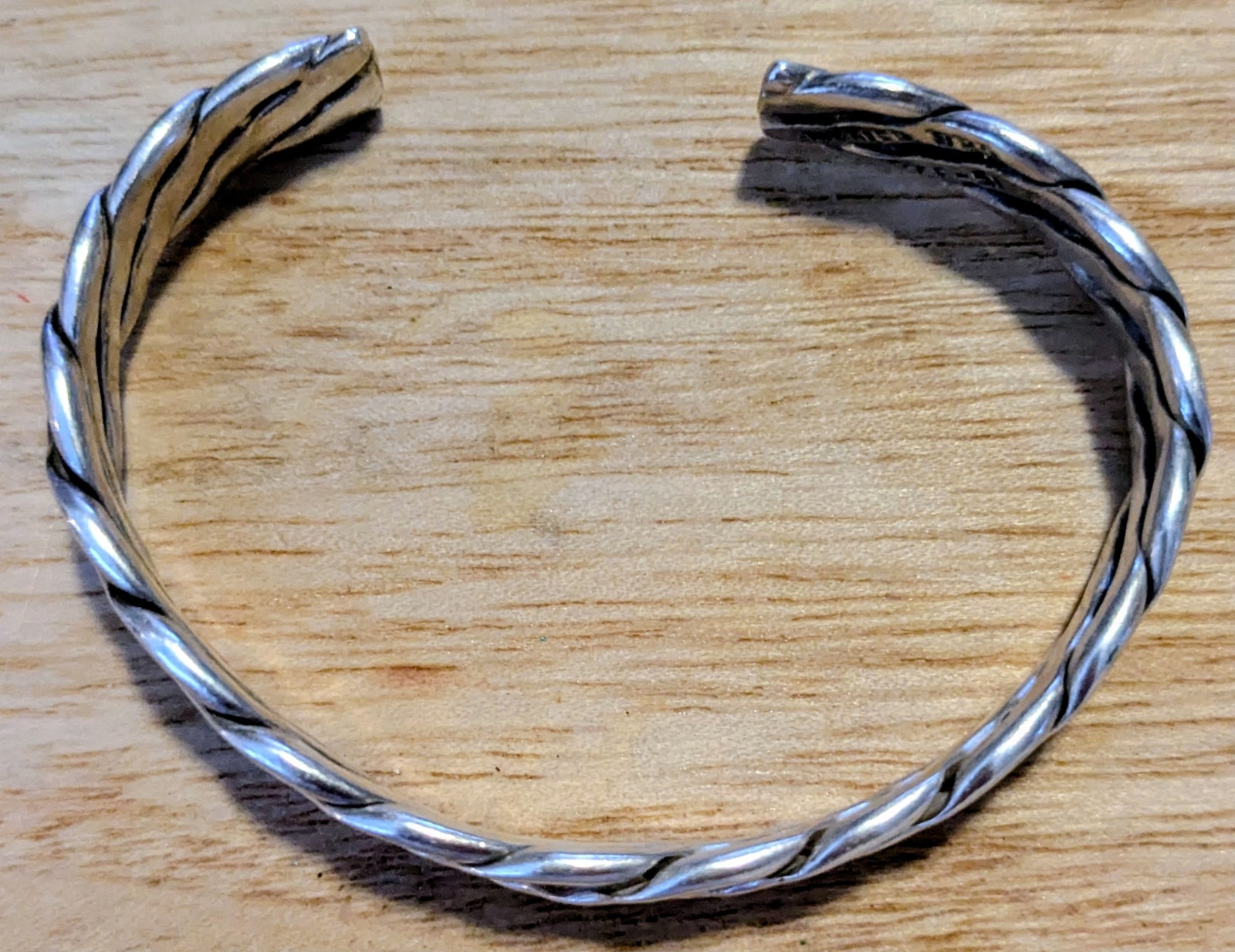 Vintage Taxco Mexico Te-51 Sterling Silver Braided Cuff Bracelet |925 Open Weave
